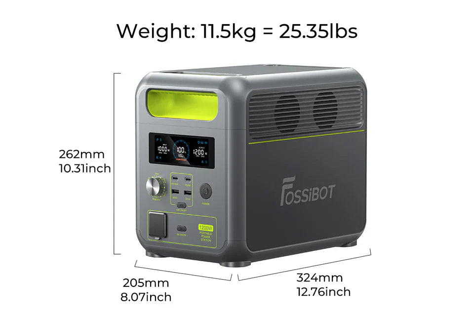 Station D'alimentation Portable KS 1200PS-FC – 1200W, Batterie Lithium 1110Wh, 2600W Pic, Lampe LED, Pour Camping Et Dépannage - 10