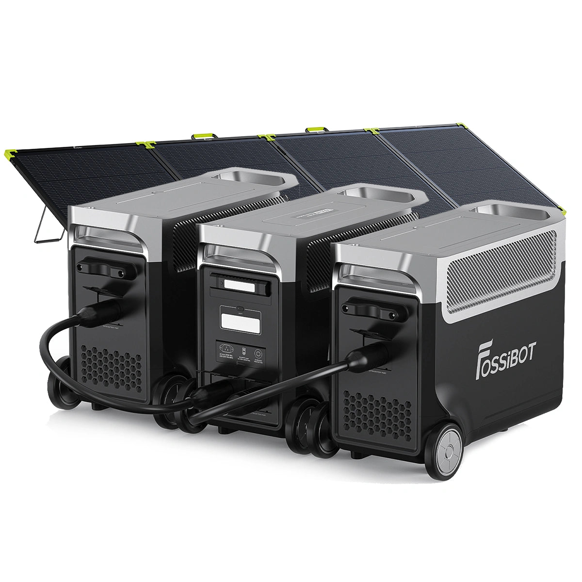 FOSSiBOT F3600 Pro+2×SP400 Pro Biface Panneau solaire portable (400W)