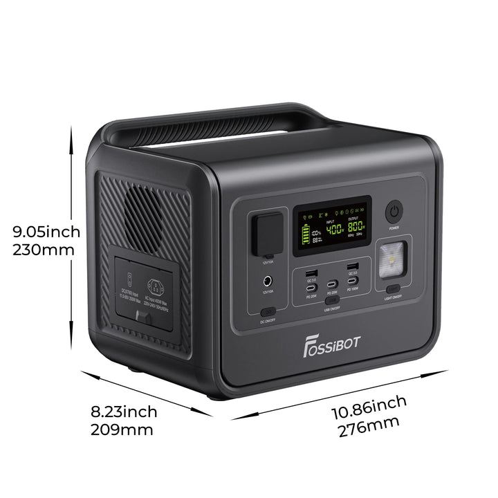 FOSSiBOT F800 station électrique portable - 512 Wh | 800 W