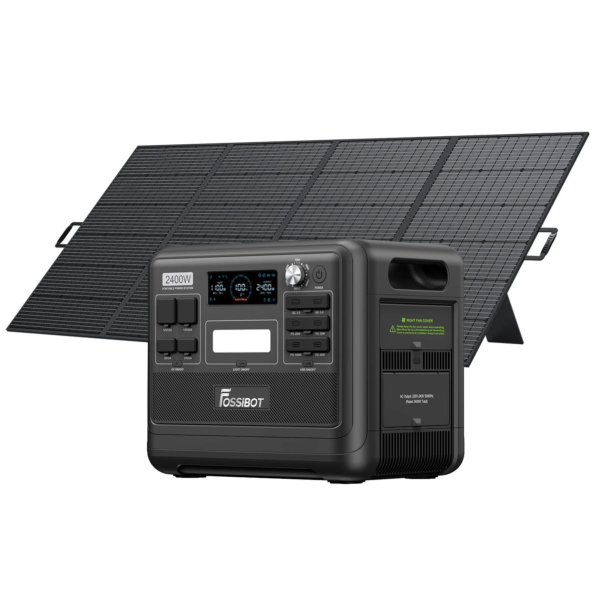 F2400+1*420W Panneau solaire portable