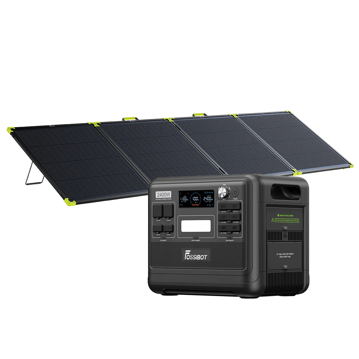 F2400+1*420W Panneau solaire portable