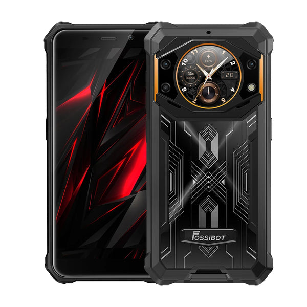FOSSiBOT F101 PRO 15 Go + 128 Go - Écran principal de 5,45 pouces & Écran arrière innovant et multifonction de 1,32 pouce - Téléphone robuste NFC avec batterie 10600 mAh