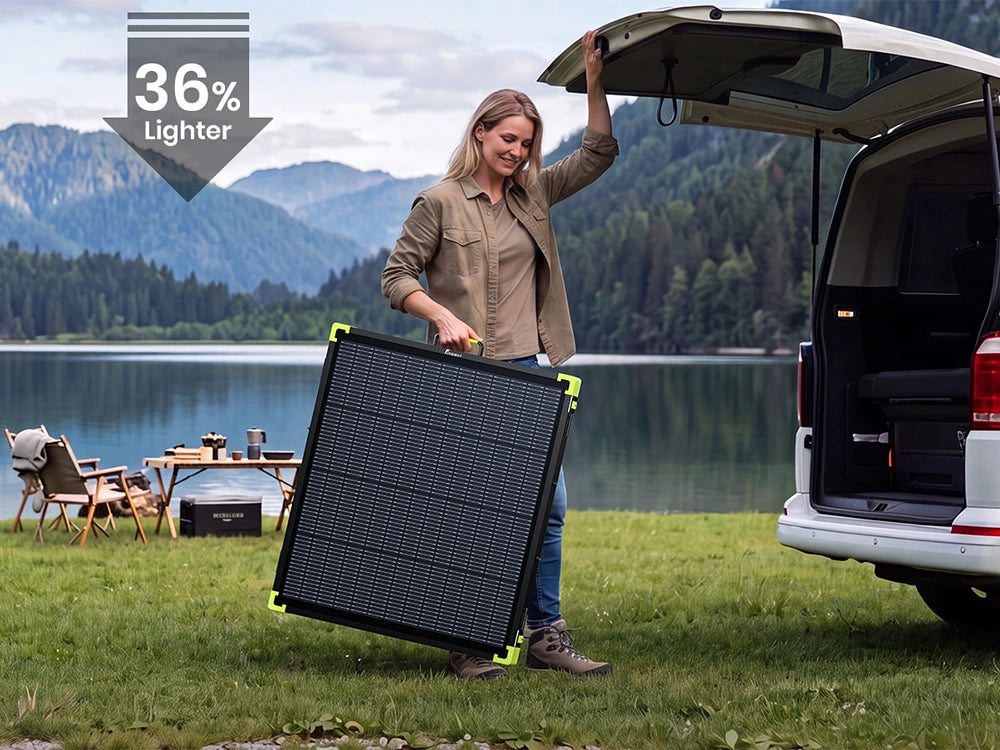 Transport du panneau solaire FOSSiBOT SP400 Pro de 9 kg